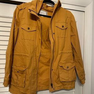 Burnt yellow army style coat